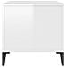 Tavolino Salotto Bianco Lucido 90x44,5x45 Cm Legno Multistrato - Foto miniatura 6