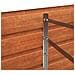 Letto Rialzato da Giardino Ruggine 240x80x45 cm Acciaio Corten - Foto miniatura 3