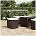 Ottomane Con Cuscini 2pz Marrone 40x30x40 Cm In Polyrattan - Foto miniatura 3