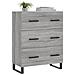 Credenza Grigio Sonoma 69,5x34x90 Cm In Legno Multistrato - Foto miniatura 3
