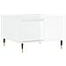 Tavolino Salotto Bianco Lucido 55x55x36,5 Cm Legno Multistrato - Foto miniatura 2