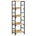 Libreria Rovere Sonoma 50x33x153 Cm In Legno Multistrato - Foto miniatura 2