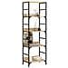 Libreria Rovere Sonoma 50x33x153 Cm In Legno Multistrato - Foto miniatura 3