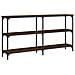 Tavolino Consolle Rovere Marrone 150x29x75 Cm Legno Multistrato - Foto miniatura 2