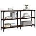 Tavolino Consolle Rovere Marrone 150x29x75 Cm Legno Multistrato - Foto miniatura 3