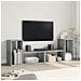 Mobili Tv Muro 2pz Grigio Cemento 75x30x50 Cm Legno Multistrato - Foto miniatura 3