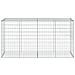Cesto Gabbione Con Copertura 200x50x100 Cm In Ferro Zincato - Foto miniatura 3