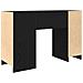 Scrivania Rovere Nera 120x42x76 cm in Legno Multistrato - Foto miniatura 2