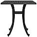Tavolo Da Giardino Nero 53x53x53 Cm In Alluminio Pressofuso - Foto miniatura 5