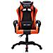 Sedia Da Gaming Con Luci A Led Rgb Arancione E Nera Similpelle - Foto miniatura 4