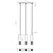 Lampada A Sospensione Lami 3l Bianco Sl. 1688 - Moderno Lampada A Sospensione Bianco 125x40x6 Cm - Foto miniatura 2