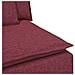 Modulo Centrale Divano Modulare con Cuscini Rosso Vino 100 cm - Foto miniatura 6
