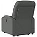 Poltrona Alzapersona Massaggi Reclinabile Grigio Scuro Tessuto - Foto miniatura 5