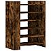 Scarpiera Rovere Fumo 74,5x37,5x100 cm in Legno Multistrato - Foto miniatura 1