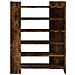Scarpiera Rovere Fumo 74,5x37,5x100 cm in Legno Multistrato - Foto miniatura 4