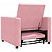 Divano Letto Singolo Rosa chiaro 90 x 165 x 87 cm Velluto - Foto miniatura 7