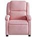 Poltrona Massaggiante Reclinabile Elettrica Rosa Velluto - Foto miniatura 8