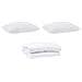 Set di piumini con cuscino 3 pcs Bianco 260 x 220 cm Microfibra - Foto miniatura 1