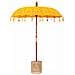 Parasol Balinese Giallo 180-190 cm Cotone, legno massello - Foto miniatura 1