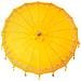 Parasol Balinese Giallo 180-190 cm Cotone, legno massello - Foto miniatura 7
