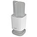 Portaspazzolini Easystore Grigio Chiaro Organizzatore Compatto Base Antiscivolo Materiali Resistenti Ideale Per Piccoli Bagni - Foto miniatura 2