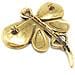Spilla A Forma Di Libellula In Zama Placcata Oro 7,5 Cm - Foto miniatura 4