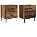 Armadio da Notte 2 pcs Legno vecchio 40 x 35 x 47,5 cm - Foto miniatura 1
