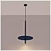 Lampada A Sospensione Feltro 1 Nero /navy Sl. 1881 - Moderno Lampada A Sospensione Blu Navy /nero 126x30x30 Cm - Foto miniatura 4
