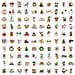 Mini Adesivi Natalizi 100 Pezzi - Decalcomanie Festive Impermeabili In Pvc Per Decorazioni Fai Da Te - Foto miniatura 2