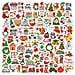 Mini Adesivi Natalizi 100 Pezzi - Decalcomanie Festive Impermeabili In Pvc Per Decorazioni Fai Da Te - Foto miniatura 5