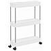 Carrello portaoggetti mobile White con 3 ripiani portaoggetti per cucine - Foto miniatura 1