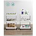 Carrello portaoggetti mobile White con 3 ripiani portaoggetti per cucine - Foto miniatura 7