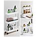 Carrello portaoggetti mobile White con 3 ripiani portaoggetti per cucine - Foto miniatura 6