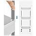 Carrello portaoggetti mobile White con 3 ripiani portaoggetti per cucine - Foto miniatura 5