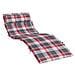 Cuscino per Lounger Sole Plaid Rosso e grigio 178 x 60 x 4 cm - Foto miniatura 1
