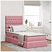 Letto con contenitore e materasso Rosa 90 x 200 cm Velluto - Foto miniatura 2