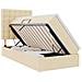 Letto con contenitore e materasso Crema 90 x 190 cm Poliestere - Foto miniatura 1
