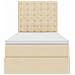 Letto con contenitore e materasso Crema 90 x 190 cm Poliestere - Foto miniatura 7