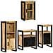 Set di mobili per il bagno 4 pcs Legno di Mango Massello - Foto miniatura 1