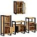 Set di mobili per il bagno 4 pcs Legno di Mango Massello - Foto miniatura 4