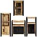 Set di mobili per il bagno 4 pcs Legno di Mango Massello - Foto miniatura 9