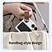 Cover con Tapa per Find N2 Flip 5G - Silicone, Bianco, Con Soporte - Foto miniatura 2