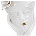 Vaso Woman Mask In Porcellana Bianca Con Dettagli Oro - Foto miniatura 2