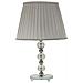 Lampada Da Tavolo Tolly Con Paralume In Tessuto Grigio Cm Ø30x48 - Foto miniatura 1