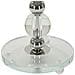 Lampada Da Tavolo Vkh156-argento-metallo-30x30x48 Cm - Foto miniatura 3