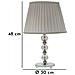 Lampada Da Tavolo Vkh156-argento-metallo-30x30x48 Cm - Foto miniatura 7