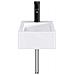 Lavabo da bagno Nero Opaco 45,5 x 25,5 x 13 cm Metallo - Foto miniatura 4