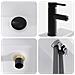 Lavabo da bagno Nero Opaco 45,5 x 25,5 x 13 cm Metallo - Foto miniatura 7