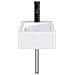 Lavabo da bagno Nero Opaco 45,5 x 25,5 x 13 cm Metallo - Foto miniatura 8