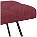 Panchina con bottoni imbottiti Rosso Vino 110 x 40 x 46 cm - Foto miniatura 4